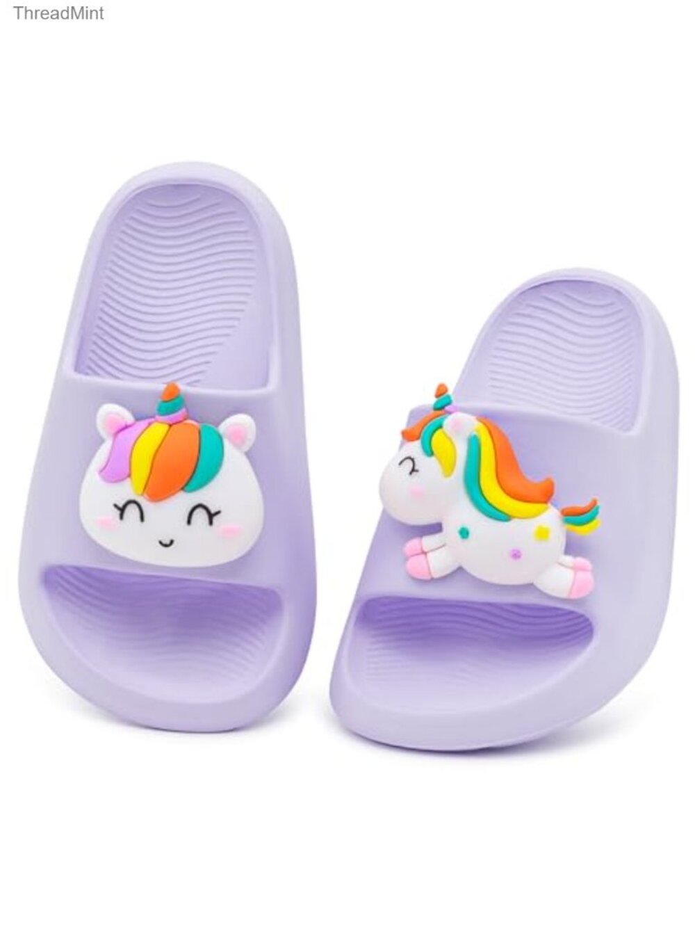Kids Cloud Unicorn Slide Sandals Non-slip Cushioned Thick Sole EVA Summer Pool